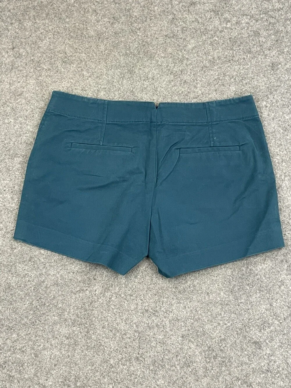 J Crew Shorts Womens 4 Blue Flat Front Chino Stretch Comfort Solid Beach Summer